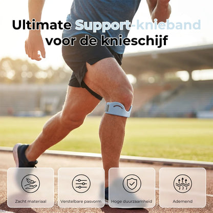 Siliconen Patellaband – Ademend en Schokdempend