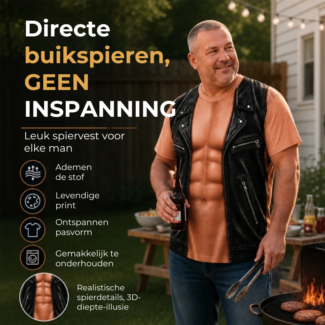 T-shirt met Spierprint