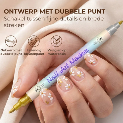 Dubbelzijdige Nagelkunstpen Set (12/24 Stuks)