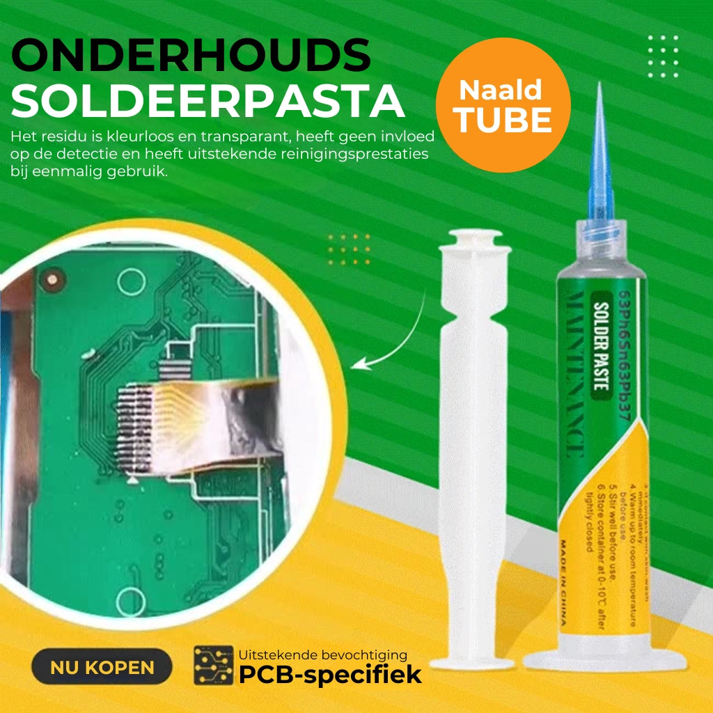 Soldeerpasta met Dosseernaald