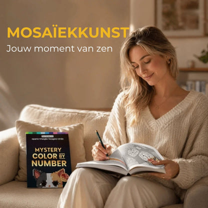 Kleuren op Nummer Mozaïek Kleurboek