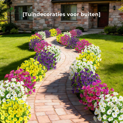 UV-bestendig kunstbloemboeket in de vorm van petunia’s