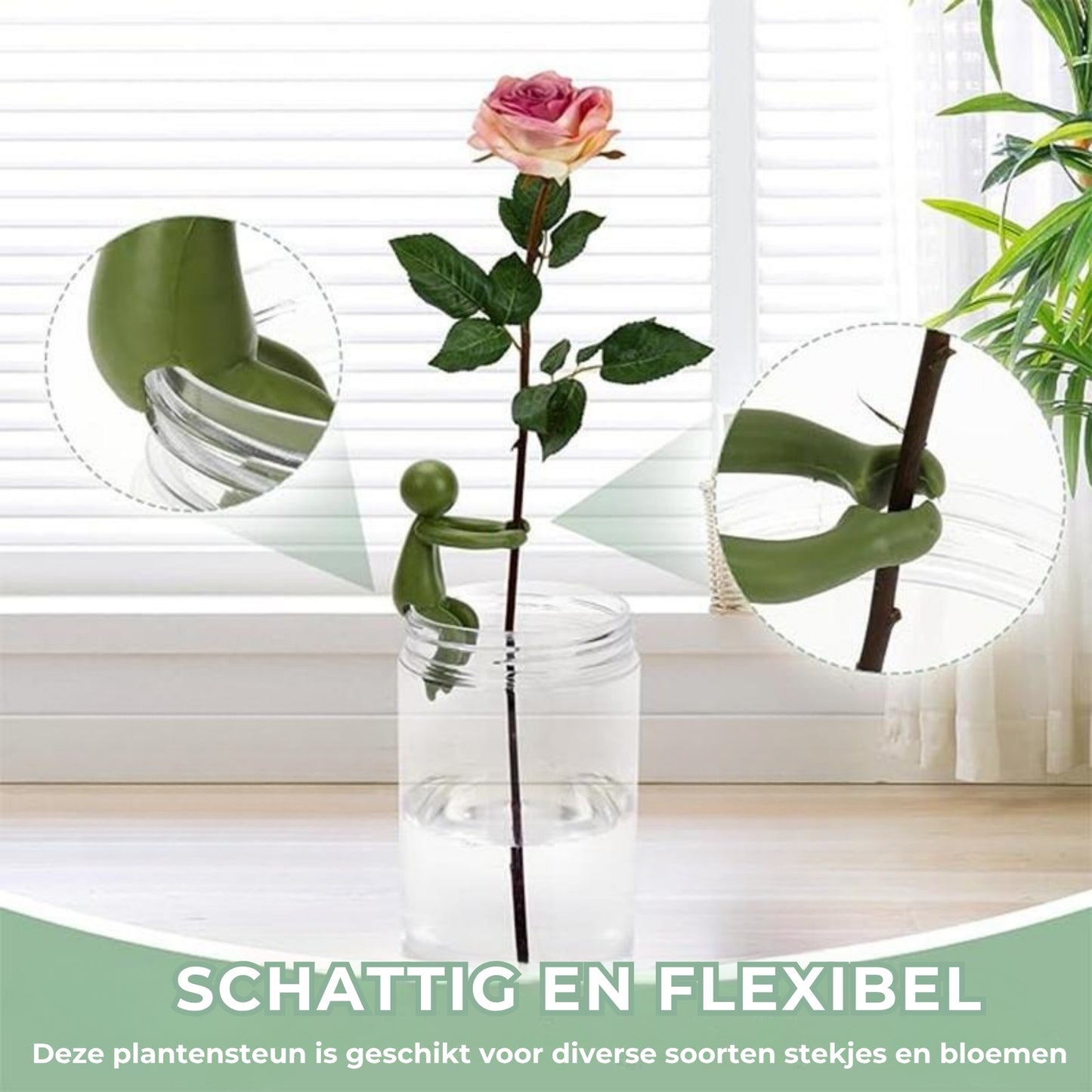 Plant Buddy - Creatieve Plantensteunfiguren (3st)