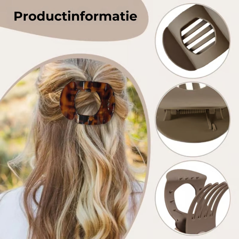 💖Casual Veelzijdige Effen Haarclips (4st)