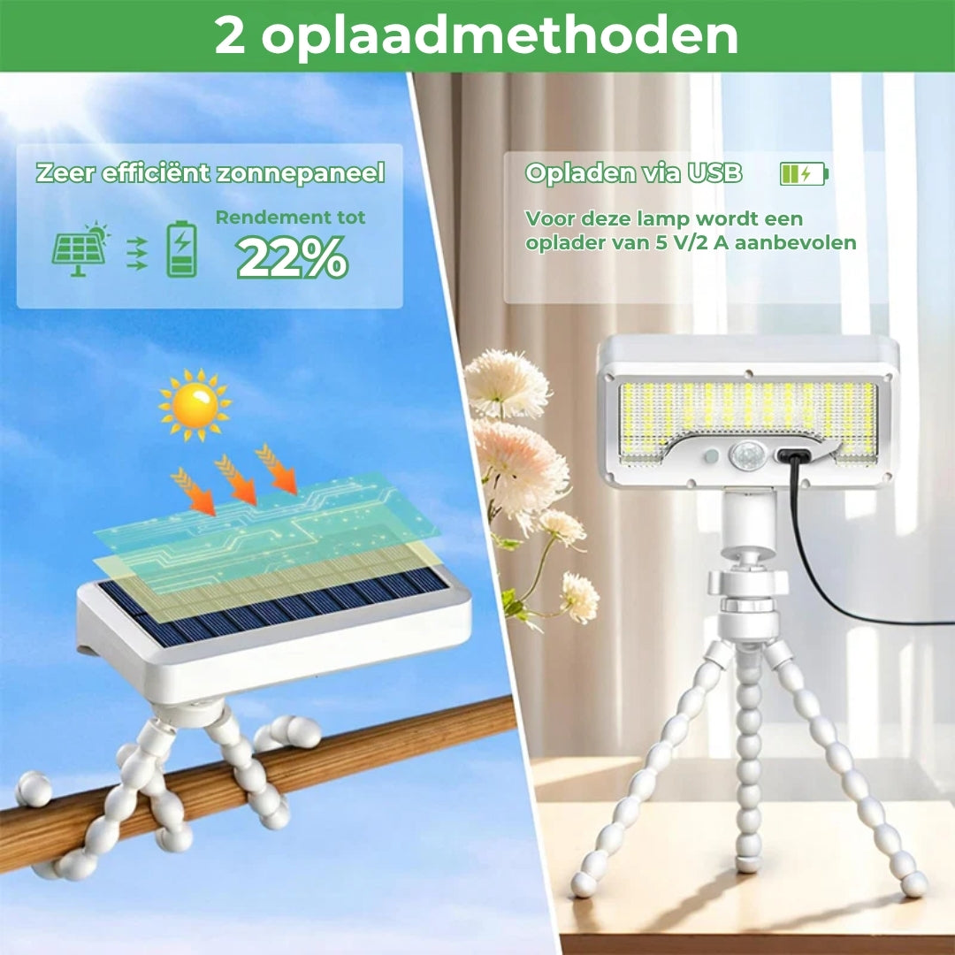 Flexibele Octopus Sensorlamp op Zonne-Energie