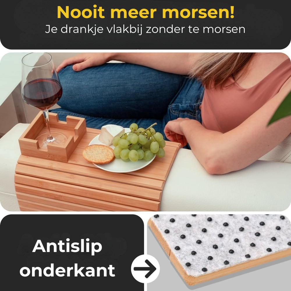 Bamboe Armsteun Plateau - De beste vriend van je sofa