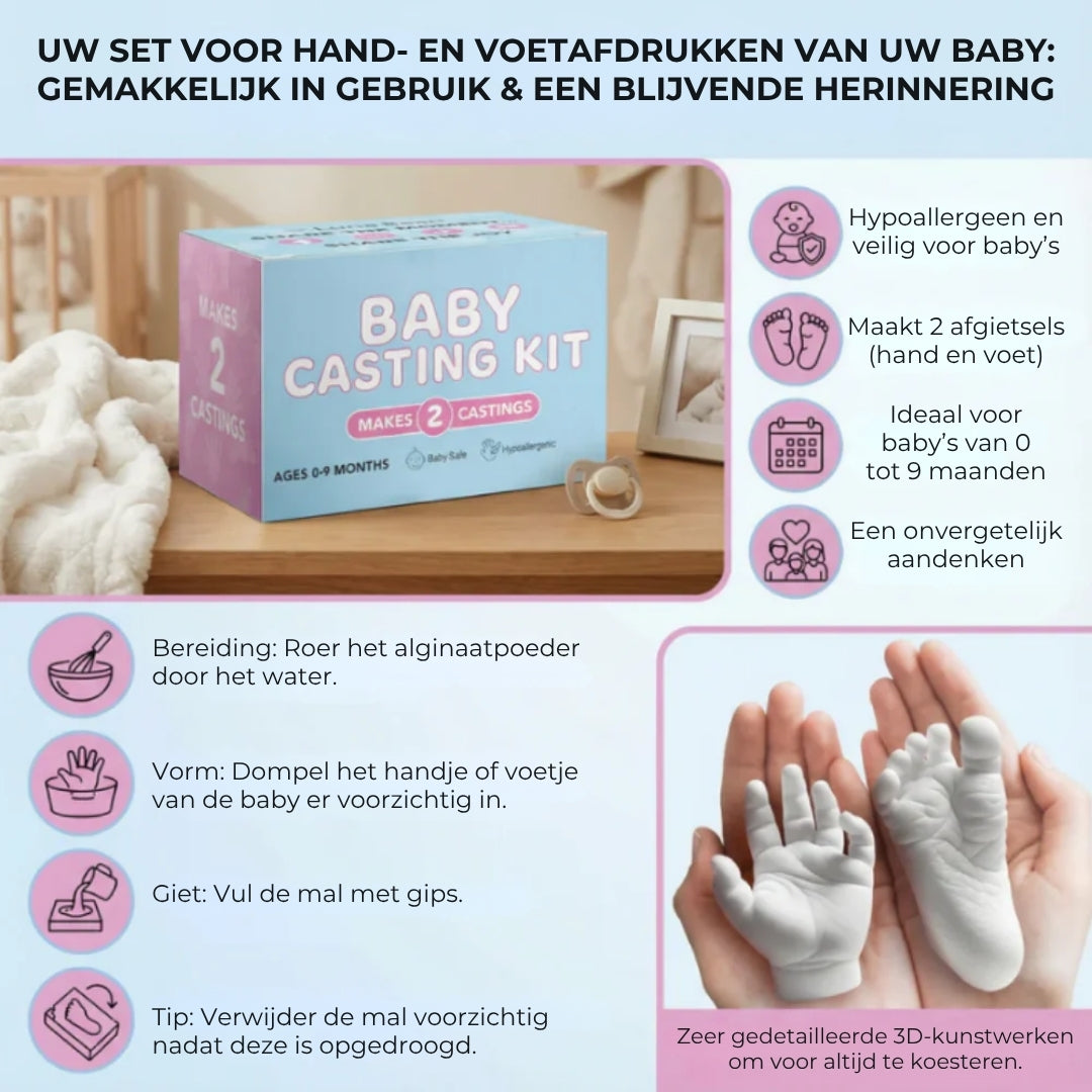 Huidvriendelijke Afdrukset voor Handjes en Voeten
