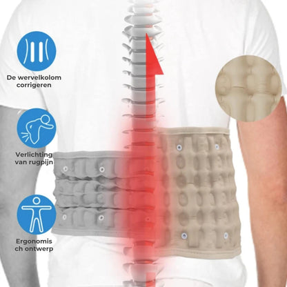 2-in-1 Lumbale gordel voor decompressie en pijnverlichting
