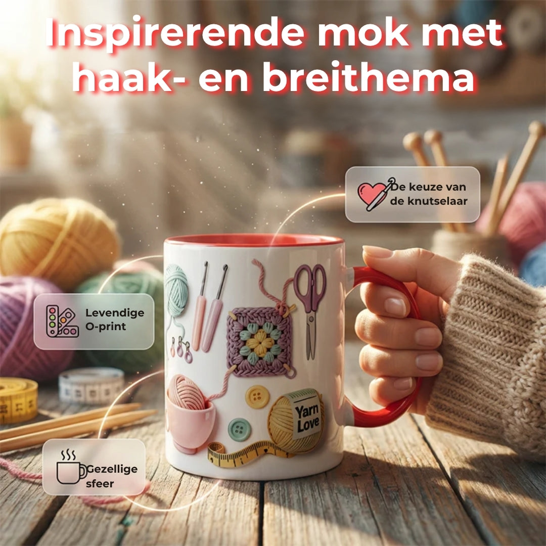 Breimok, cadeau voor haak- en breiliefhebers en creatievelingen