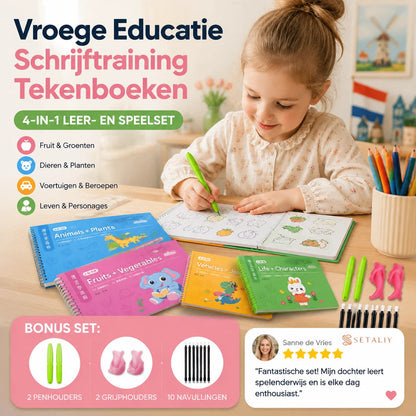 Cartoon Tekenboek met Contourlijnen voor Kinderen