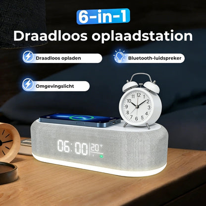 6-in-1 Draadloos Oplaadstation