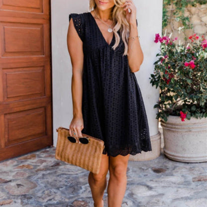 Kanten Zomerjurk - Ingebouwd Shortje