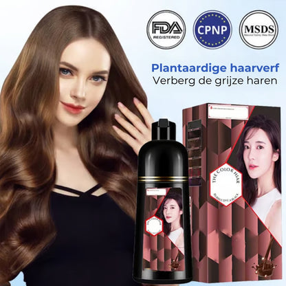 3-in-1 haarkleurende shampoo, plantenextracten voor levendig haar
