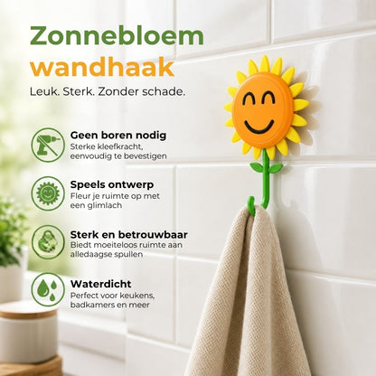 Vrolijke zonnebloem-plakhaak