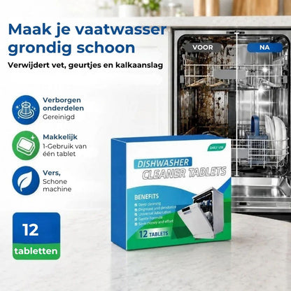 Vaatwas Reinigingstabletten - 12 Stuks