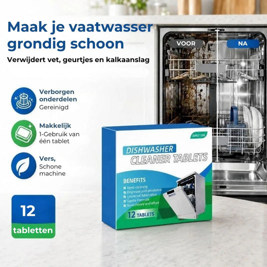 Vaatwas Reinigingstabletten - 12 Stuks