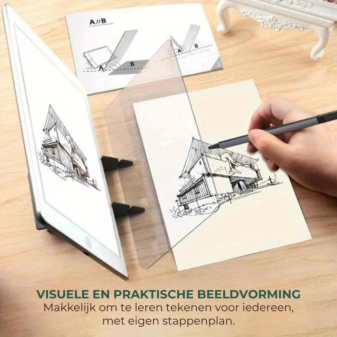 Optische Overtekening Tekenbord