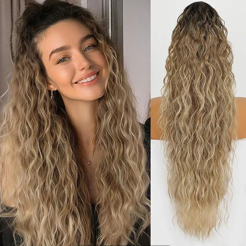 50cm Krullende, Golvende Frizz-Haarextensions