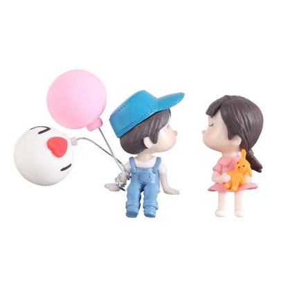 Gelukkig Stel Popjes Auto Versiering