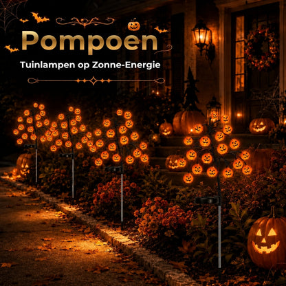 Pompoen Tuinlampen op Zonne-Energie