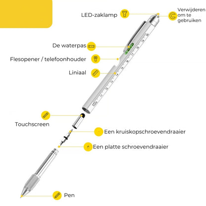 9-in-1 Multifunctionele Toolpen