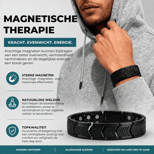Metalen Armband voor Magneettherapie