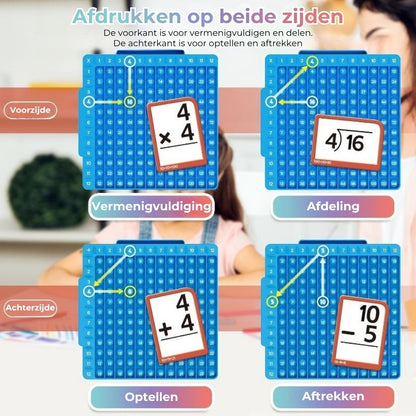 Interactieve Rekenset - Incl. Rekenkaarten en Rekenbord