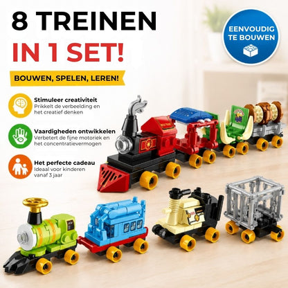8-in-1 Trein Bouwset