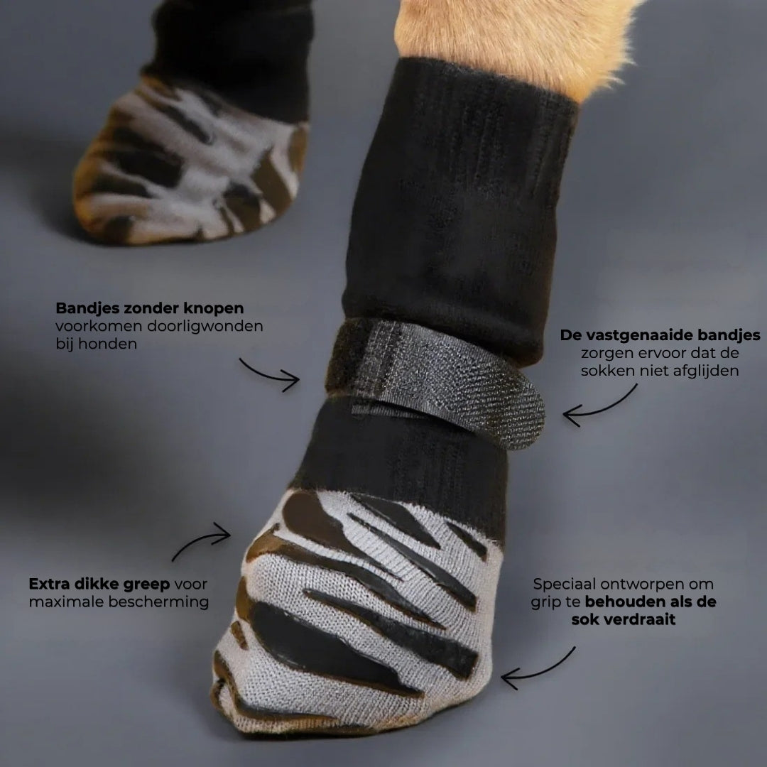 Anti-Slip Hondensokken - 4 Stuks