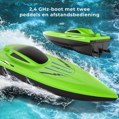 2.4G RC Speedboot met Dubbele Motor op Afstandbediening
