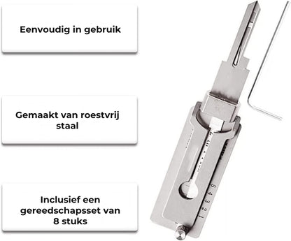 Roestvrijstalen Lockpickset