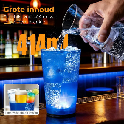 Lichtgevende LED Drinkbeker - 414 ml