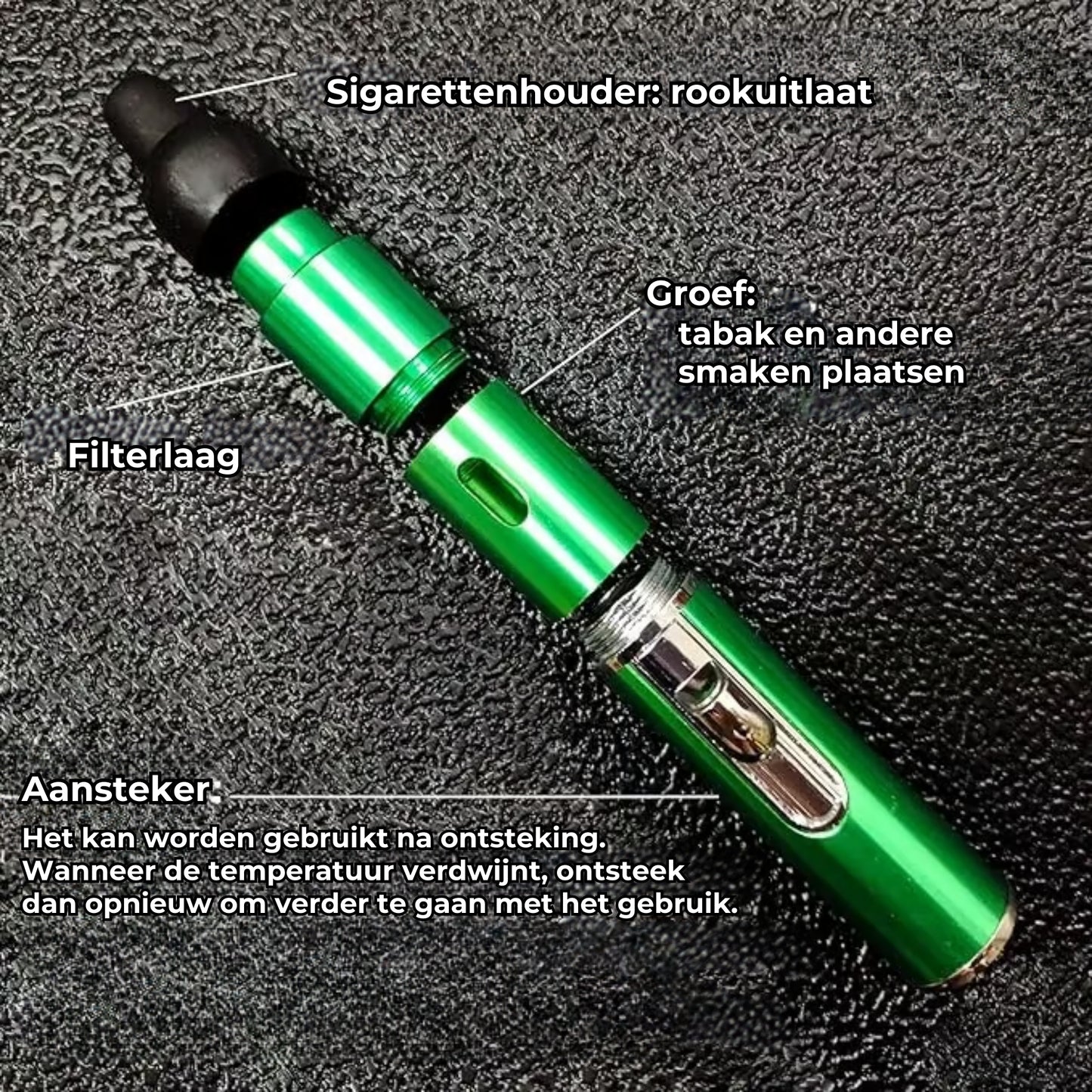 Windbestendige Aansteker & Rookpen