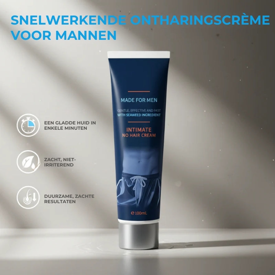 Snelwerkende ontharingscrème voor mannen