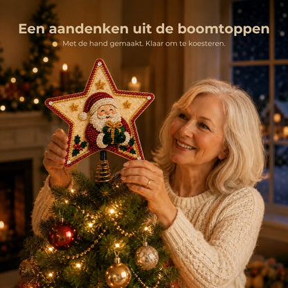 DIY Kerstboompiek Kit - Parel-en Diamantkunst