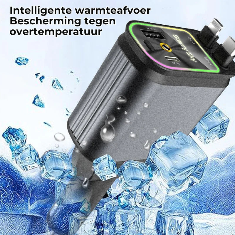 Uittrekbare Kabel Autolader