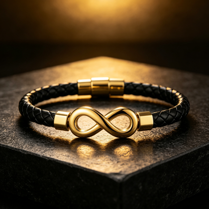 Premium Gevlochten Leren Armband voor Heren
