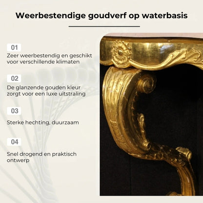 Waterbestendige Gouden Verf met Kwast
