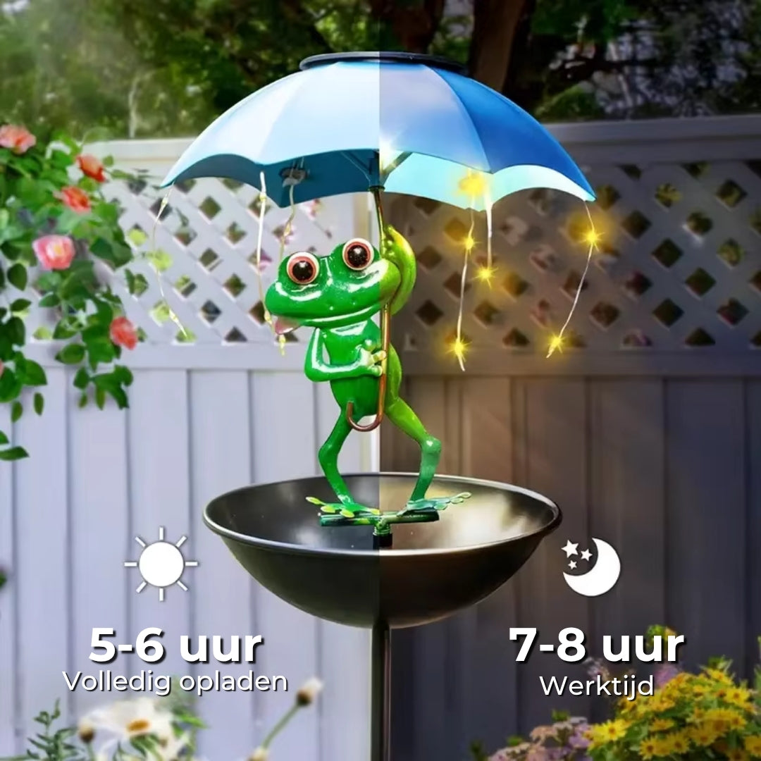 Kikker Tuinlamp met Vogelvoeder