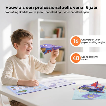 Creatieve DIY Papieren Vliegtuigjesset