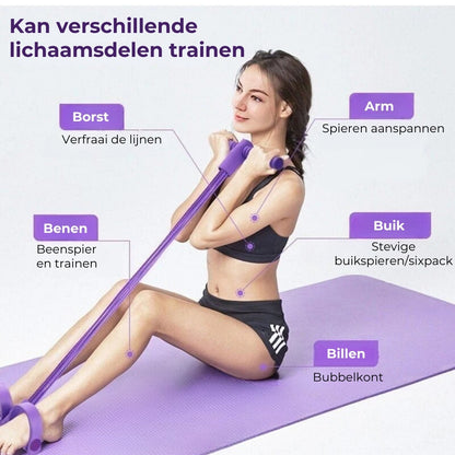 Fitnessweerstandsbanden - buisvormige enkelpullers