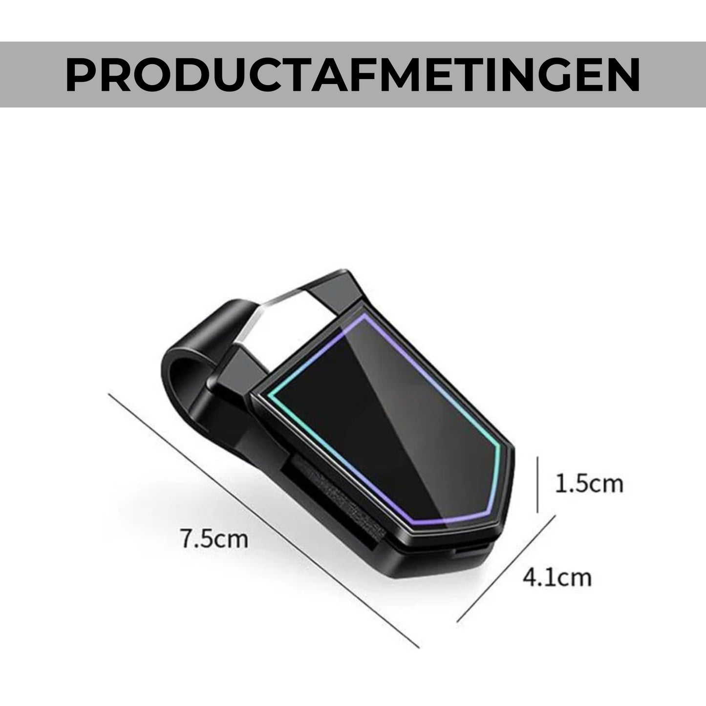 Magnetische brilhouderclip voor in de auto
