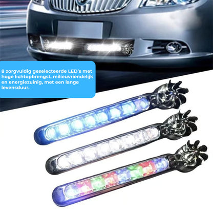 LED-Autolamp op Windenergie