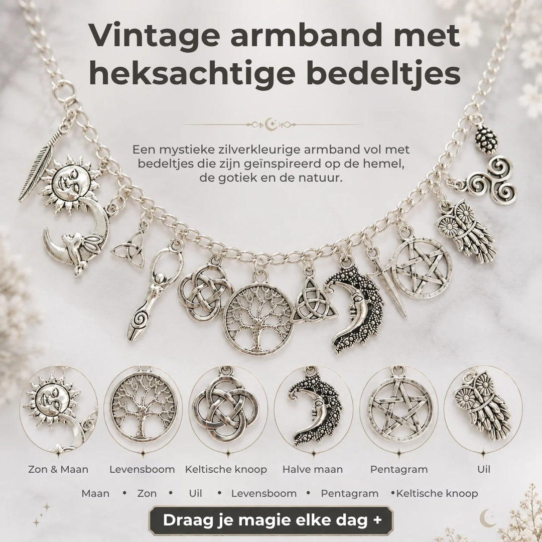 Symbolische Armband met Bedeltjes