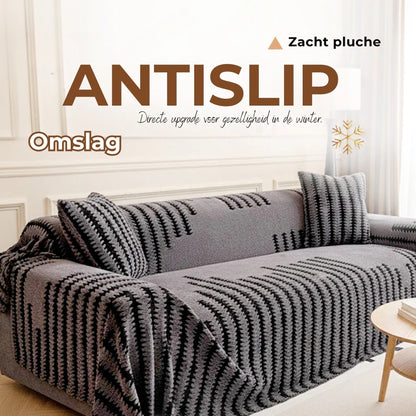 Zachte, krasvrije pluche sofadekens - huidvriendelijk, huisdiervriendelijk en onderhoudsvriendelijk