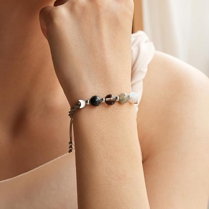 Maanfasen Crystal Armband