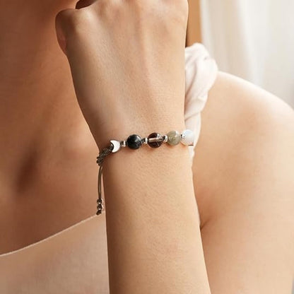 Maanfasen Crystal Armband