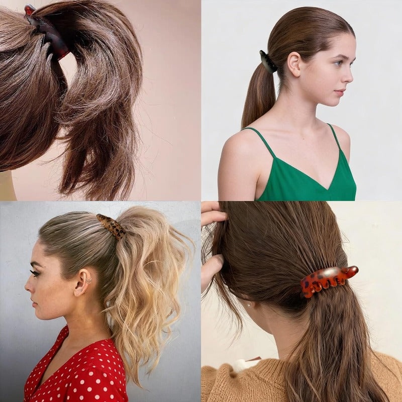 Direct volume paardenstaart haarspeld (4 kleuren)
