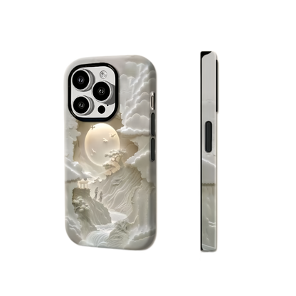 3D Maanlandschap iPhone hoesje