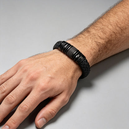 Premium Gevlochten Leren Armband voor Heren